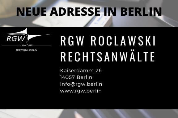 RGW Berlin: neue Adresse ab dem 01.11.2019