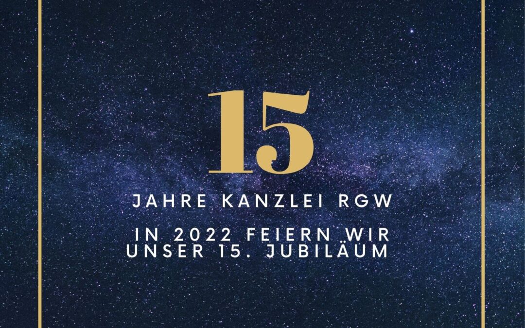 15 Jahre Kanzlei RGW